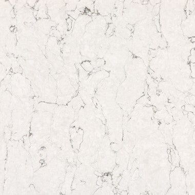 Receveur de douche sur mesure en quartz Silestone - Exelis - White Arabesque